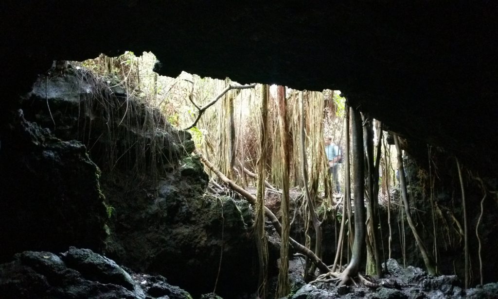 EXploring America: Maui, Hawai'i: Lava Tube Cave beside Hāna Highway, Maui (© Magi Nams)